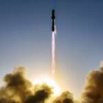 Starship di SpaceX durante il lancio da Boca Chica
